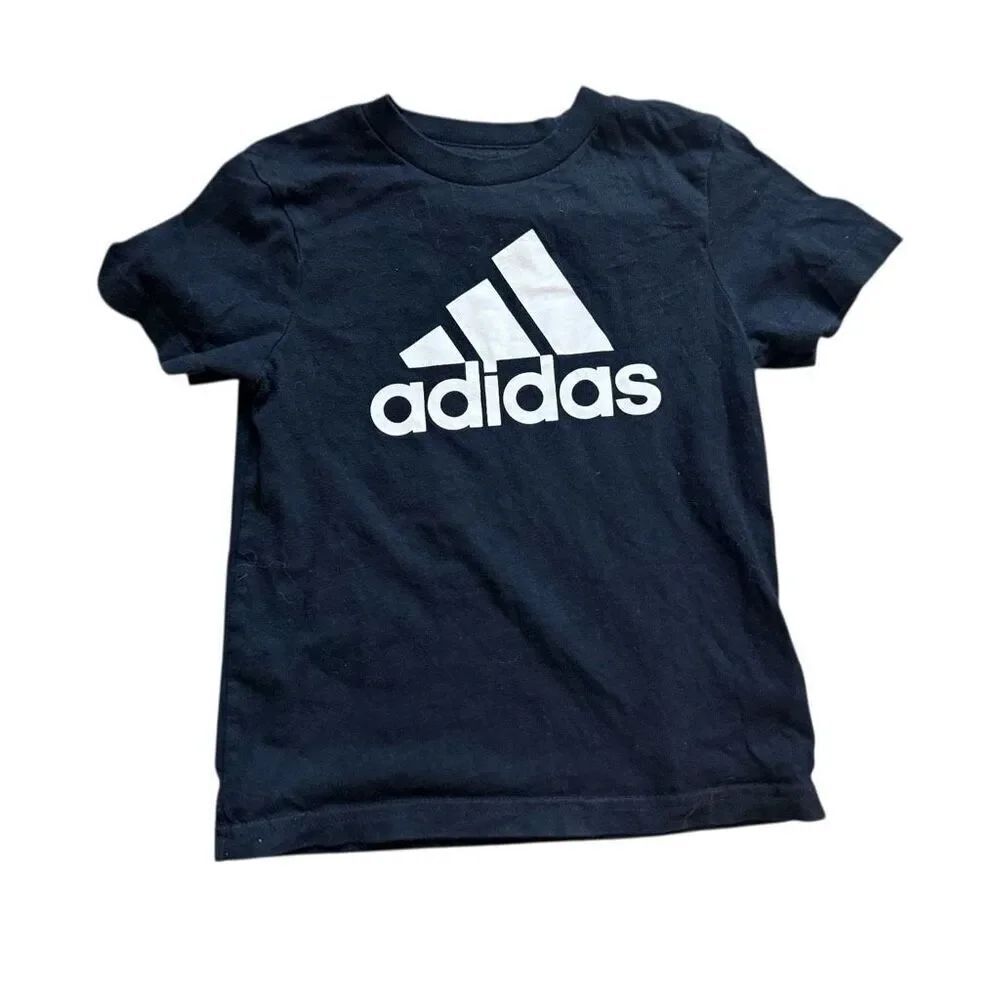 Toddler Boys Adidas Large Logo Cotton Graphic Tee Shirt - Sz 3T